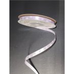 Szatén szalag 6mm x 20m Hópelyhes - Halván llila