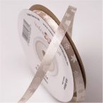 Szatén szalag 6mm x 20m Hópelyhes - Pezsgő