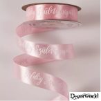   Szatén szalag "Boldog Születésnapot!" feliratos 20mm/20m - Púder