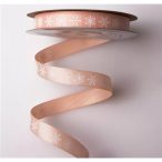 Ripsz szalag 12mm x 20m "Hópelyhes" - Barack