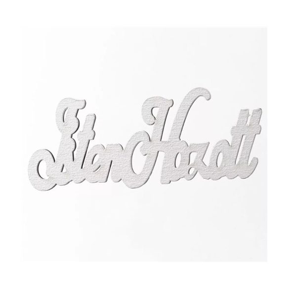 Fa tábla festett "Isten Hozott" felirattal 10 x 3cm - Fehér /db