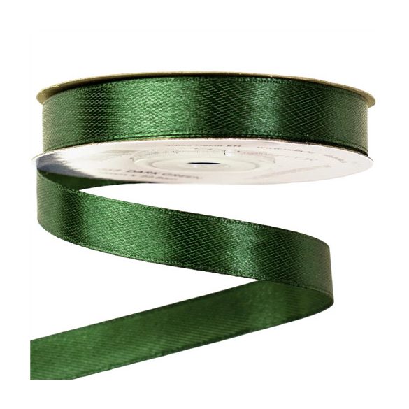 Szatén szalag 12mm x 22,86m - Sötétzöld