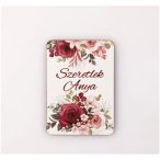   Fa tábla "Szeretlek Anya" feliratatal 7 x 5cm - S/4db