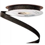 Szatén szalag csillogó 10mm x 10m - Fekete