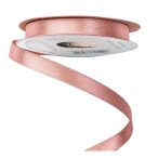 Szatén szalag csillogó 10mm x 10m - Púder bézs