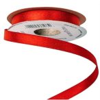 Szatén szalag csillogó 10mm x 10m - Piros
