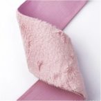   Műszőrme szalag drótós szegéllyel 10cm x 5m - Púder rózsaszín
