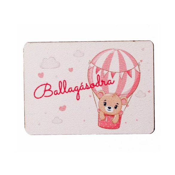 Fa tábla "Ballagásodra" felirattal 5cm /darab Kislányoknak