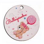   Fa tábla "Ballagásodra" felirattal kerek 5cm /darab