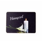   4DB. "HIÁNYZOL" FELIRATOS, KÁLÁS DEKOR TÁBLA 7 X 5CM