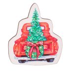   Szublimált karácsonyi dekor táblácska 6x7cm - (4db/csom.)