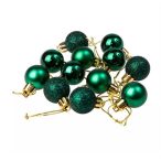 Műanyag gömb 2,5cm - Sötétzöld S/12