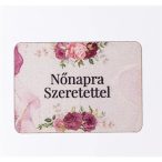   Fa tábla "Nőnapra szeretettel" felirattal 7 x 5cm - S/4DB