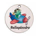   Fa tábla "Gratulálok" felirattal kerek 5cm - S/5db