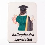   Fa tábla "Ballagásodra szeretettel" feliratatal 7 x 5cm - /darab