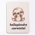   Fa tábla "Ballagásodra szeretettel" feliratatal 7 x 5cm - /darab