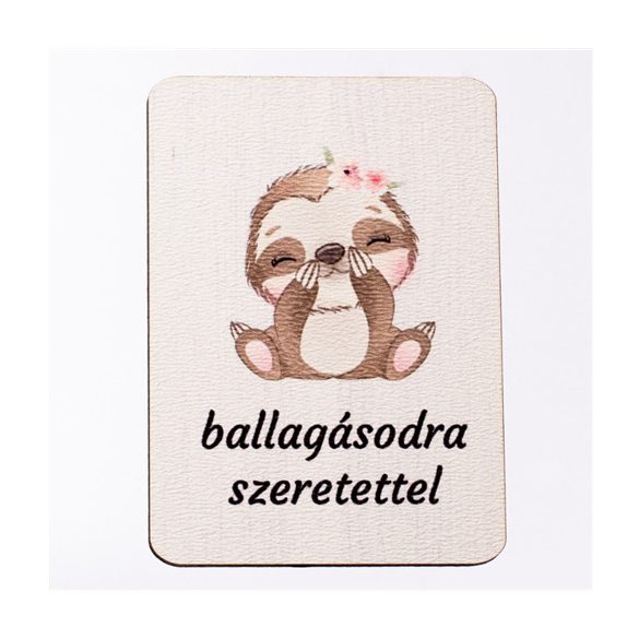 Fa tábla "Ballagásodra szeretettel" feliratatal 7 x 5cm - S/4db