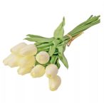 Tulipán szálas "Real Touch" 32 cm - Ekrü