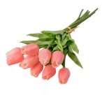 Tulipán szálas "Real Touch" 32 cm - Rózsaszín