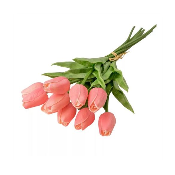 Tulipán szálas "Real Touch" 32 cm - Rózsaszín