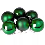 Műanyag gömb 8cm - Sötétzöld S/6