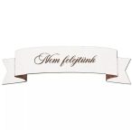   Fa tábla "Nem felejtünk" feliratos 10x2,5cm - (5db/csom.)