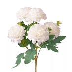 Selyemvirág csokor 5 ágú 29cm magas - Fehér