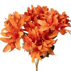 Orchidea csokor 5ágú 29cm magas - Narancssárga