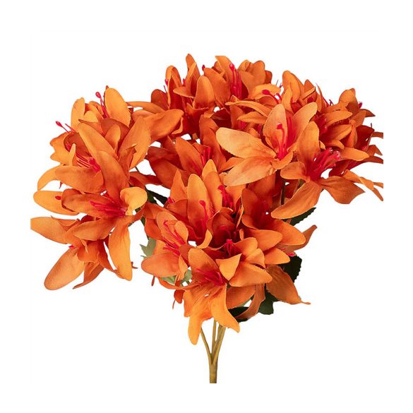 Orchidea csokor 5ágú 29cm magas - Narancssárga