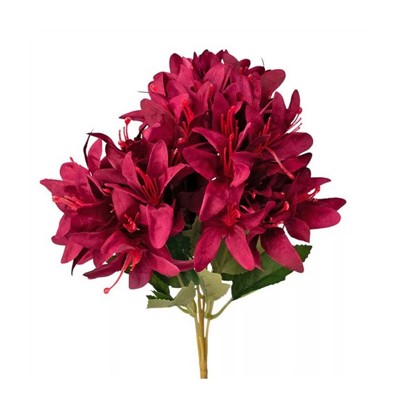 Orchidea csokor 5ágú 29cm magas - Vörös