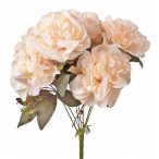 Peónia csokor 7ágú 38cm - Krém