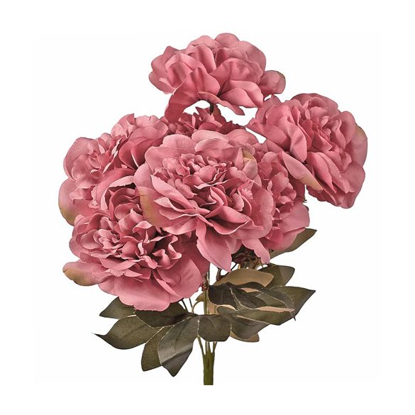 Peónia csokor 7ágú 38cm - Rózsaszín