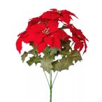 Mikulásvirág csokor 36cm - Piros