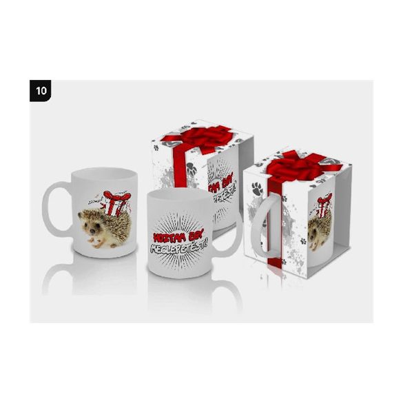 BÖGRE 350ML ÁLLATOS VICCES FELIRATTAL 2 6F.