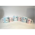 Bögre páros 300+800ml - Kék/rózsaszín