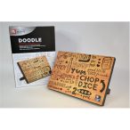   Késtartó állvány asztali mágneses doodle 20.5x30.5x12 cm