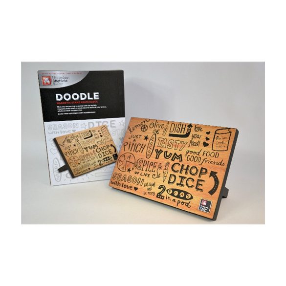 Késtartó állvány asztali mágneses doodle 20.5x30.5x12 cm