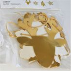 Girland papír karácsonyi 230 cm - 3 féle