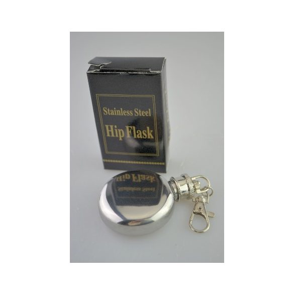 FLASKA MINI FÉM, KULCSTARTÓS 0,3DL 6,5X5CM