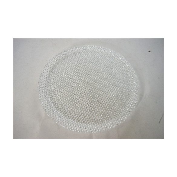 ÜVEG KÍNÁLÓTÁNYÉR VÍZTISZTA ÁTM:37CM ˝DIAMOND˝