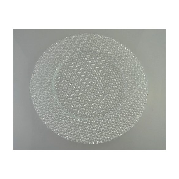 ÜVEG KÍNÁLÓTÁL VÍZTISZTA ÁTM:32CM ˝CLEAR˝