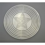 DEKOR RM KÖR, CSILLAG MINTÁV, ÁTM.:12,7 CM, VAST:0,3 MM