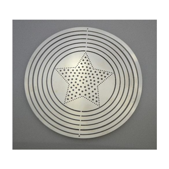 DEKOR RM KÖR, CSILLAG MINTÁV, ÁTM.:12,7 CM, VAST:0,3 MM