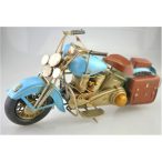 Makett dekorációs Chopper motor 33x13x17cm - Kék