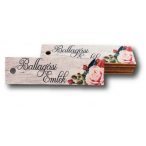 Tábla fa Biléta Ballagási emlék 3x7,5 cm (rózsaszín)