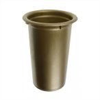   Műanyag sírváza betét 16,5x11 cm (belső átmérő 9 cm) - Arany