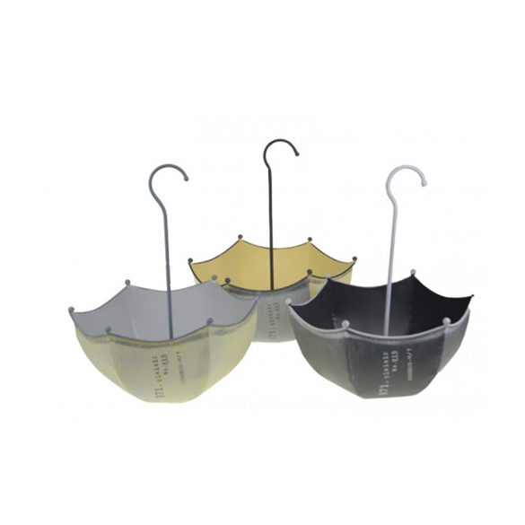 Kaspó fém esernyő 29*27*16.5/37H - Több szín