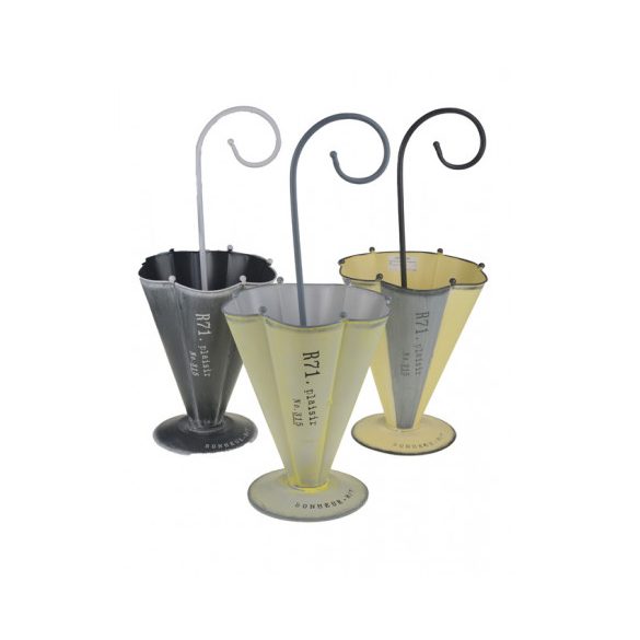 Kaspó fém esernyő 22*19*28/42H - Több szín