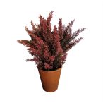 Selyemvirág csokor 35 cm - Lila (agyag cserépben)