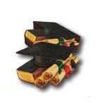 Tábla fa Ballagó Sapka 11x7 cm